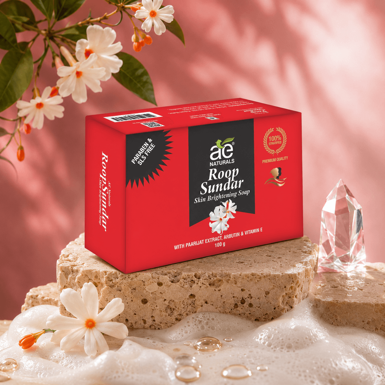 Roop Sundar Soap with Parijaat Extract 100g